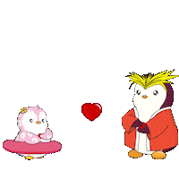 Heart Love Sticker by Pudgy Penguins