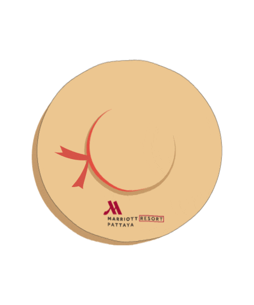 Beach Hat Sticker by Bankok Marriott Marquis