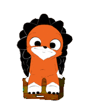 Kids Orange Sticker by KlompKids