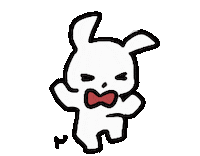 kurutoruto うさぎ いや うさぎさん じたばた Sticker