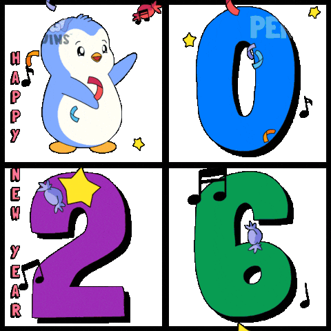 New Year Penguin Sticker by Pudgy Penguins
