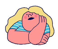 Thinking Think Sticker by Marie Boiseau