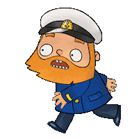 Cartoon Running Sticker by World of Warships