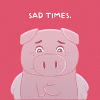 Sad Flying Pig GIF by PositivelyPigasus
