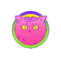 Cheshire Cat Sticker by Insomniac Events