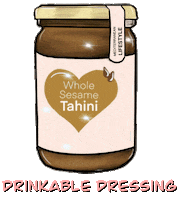 Drizzle Halva Sticker by TheTahiniGoddess