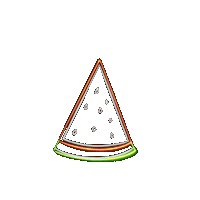 hautestockco summer neon watermelon hautestock Sticker