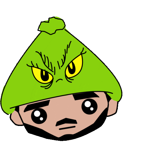 Angry The Grinch Sticker