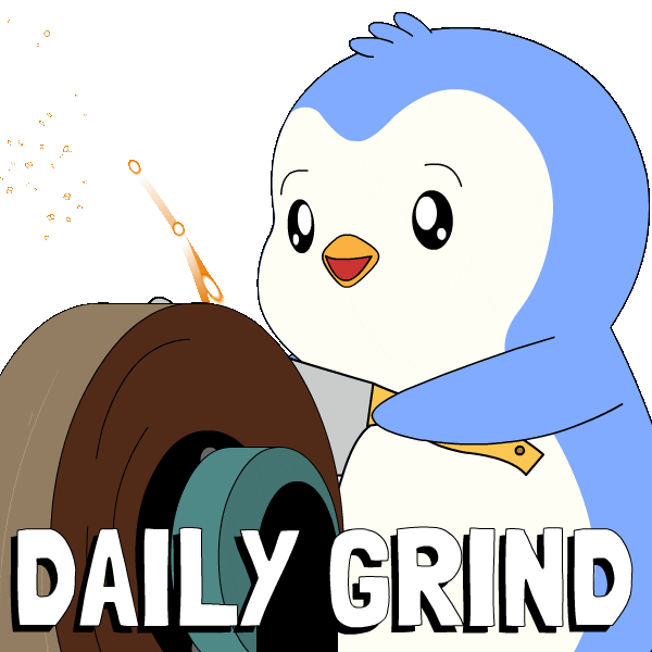 Working Work Work Work Sticker by Pudgy Penguins