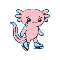 Sad Ice Skating Sticker by adultsskatetoo