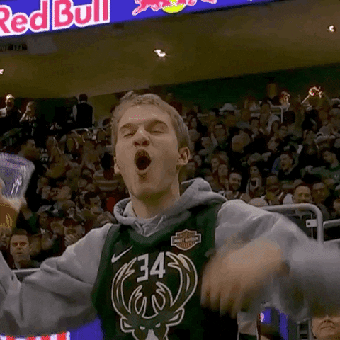 yell giannis antetokounmpo GIF by Milwaukee Bucks