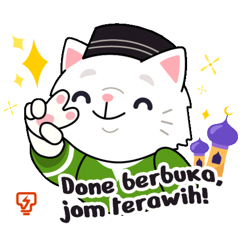 Whitecat Tnb Sticker by Tenaga Nasional