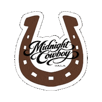 Midnight Cowboy Horseshoe Sticker by ABoR