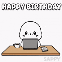 Happy Birthday GIF by Sappy Seals