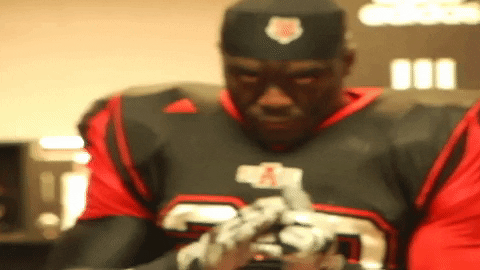 astateredwolves saints linebacker red wolves astate GIF