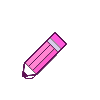 pink pencil STICKER