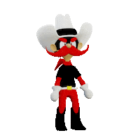 Toony_3d animation college mascot rr Sticker