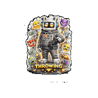 Throwing Epic Fail Sticker by Digi 995