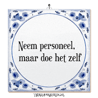 Focus Teamwork Sticker by Tegelspreuken.nl