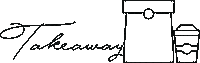 Takeaway Sticker by PdePa Coffee Bakery