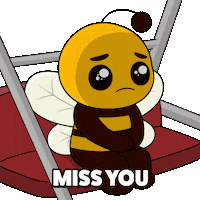 Miss You Waiting Sticker by Plan Bee Studios