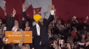 canada election montreal jagmeet singh GIF