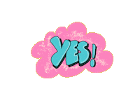 Yes Ok Sticker by Robadernyc