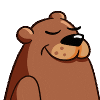 DoomDesign bear chill relax peace Sticker