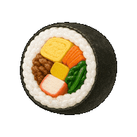 OBbeer food cass 카스 김밥 Sticker
