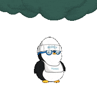 Raining Rainy Day Sticker by Pudgy Penguins