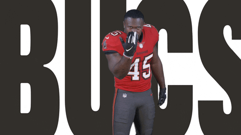 Tampa Bay Shrug GIF by Tampa Bay Buccaneers