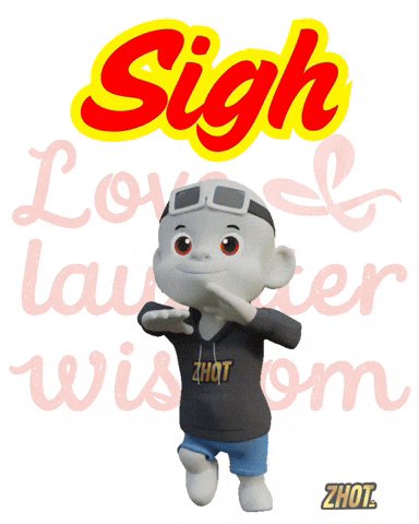 Sad Exhale GIF by Zhot