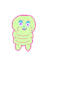 Worm Glow Sticker by TRIPLEBUMMER