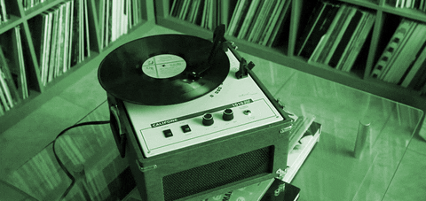 record player vintage GIF by Jerology