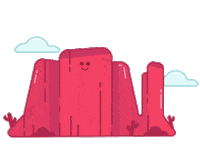 red rock sun Sticker by Nomadic Agency