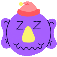 Tired Good Night Sticker by Parallel Teeth