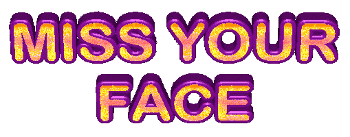 Miss Your Face Sticker by MOODMAN