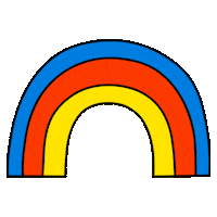 Rainbow Love Sticker by Sarah Matuszewski