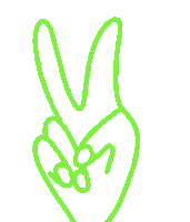 Wish Me Luck Hand Sticker