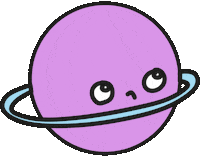 Planet Cosmos Sticker by Mathilde Cabanas