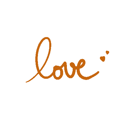Orange Love Sticker