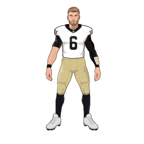 New Orleans Saints Football Sticker by SportsManias