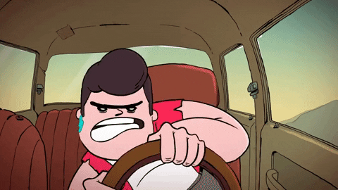 angry road rage GIF by Cartoon Hangover