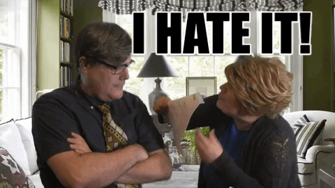 IndieBOOM giphygifmaker comedy hate dislike GIF