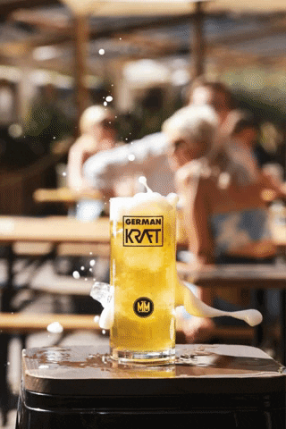 germankraftbeer giphygifmaker beer german splash GIF