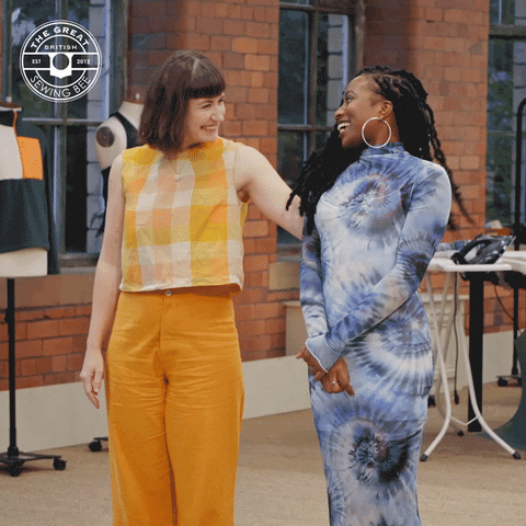 Happy Fashion GIF by The Great British Sewing Bee
