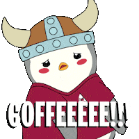 Tired Coffee Sticker by Pudgy Penguins