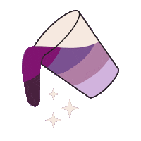 lauranicolestudio purple paint laura pour Sticker