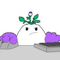 Working Hard Lets Go Sticker by Magic Eden