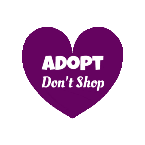 fosterbubbies giphygifmaker heart adopt adopt dont shop Sticker